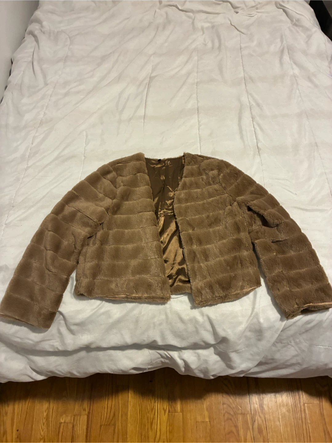 Brown Faux Fur Jacket