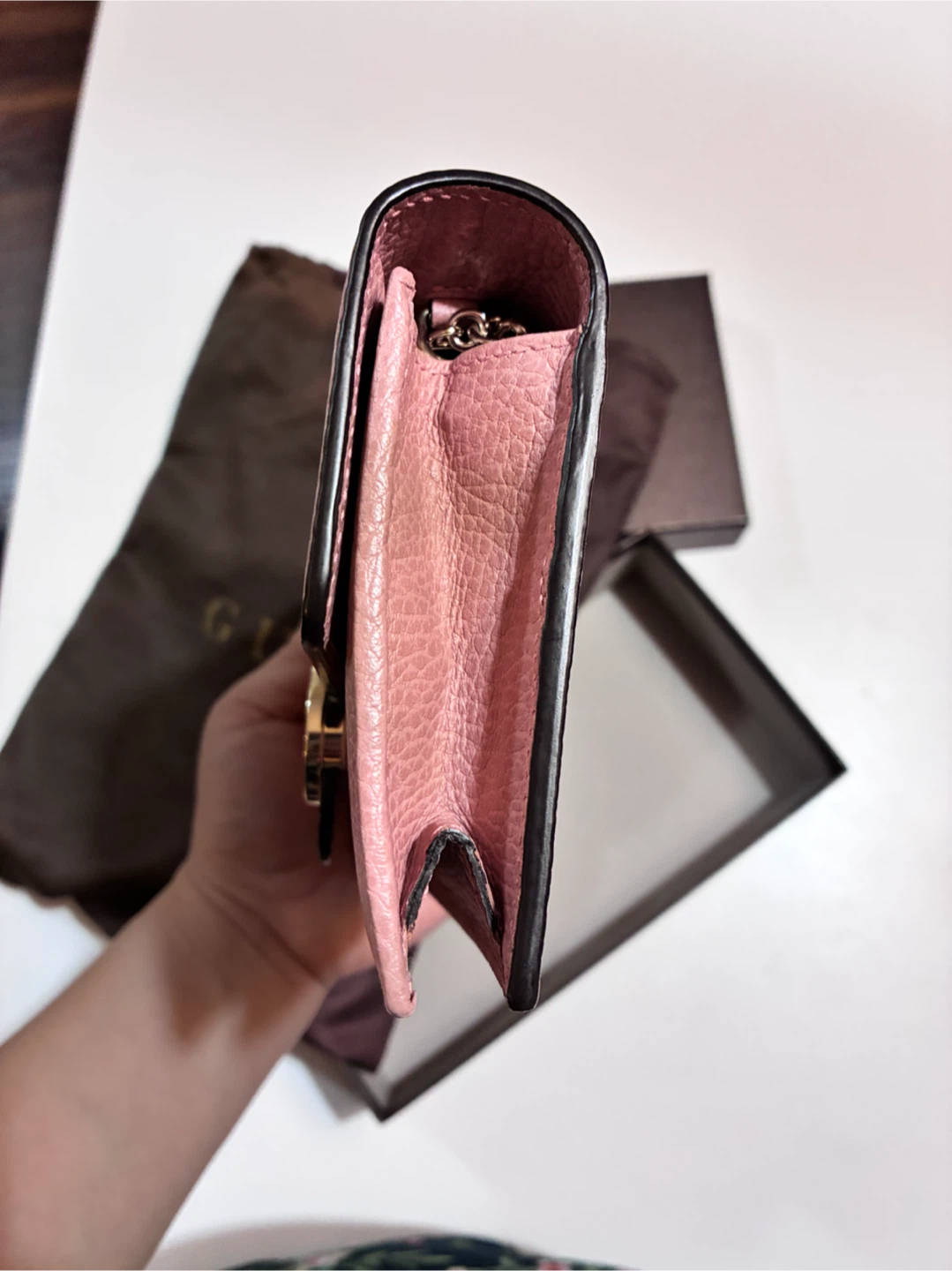 Gucci interlocking wallet on chain - photo 4