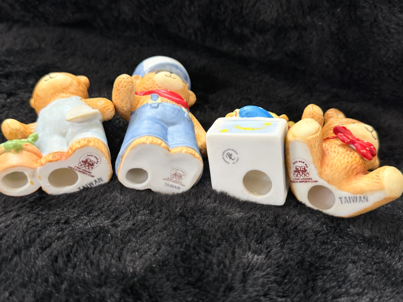 Vintage Ceramic Bear Figurines Lot of4Otagiri,OMC & Party Bears - photo 4