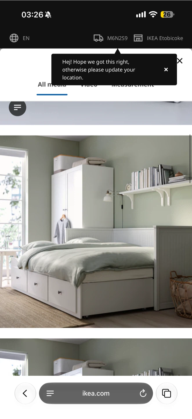 ♡ IKEA hemnes bed, great condition + mattresses ♡ - photo 2