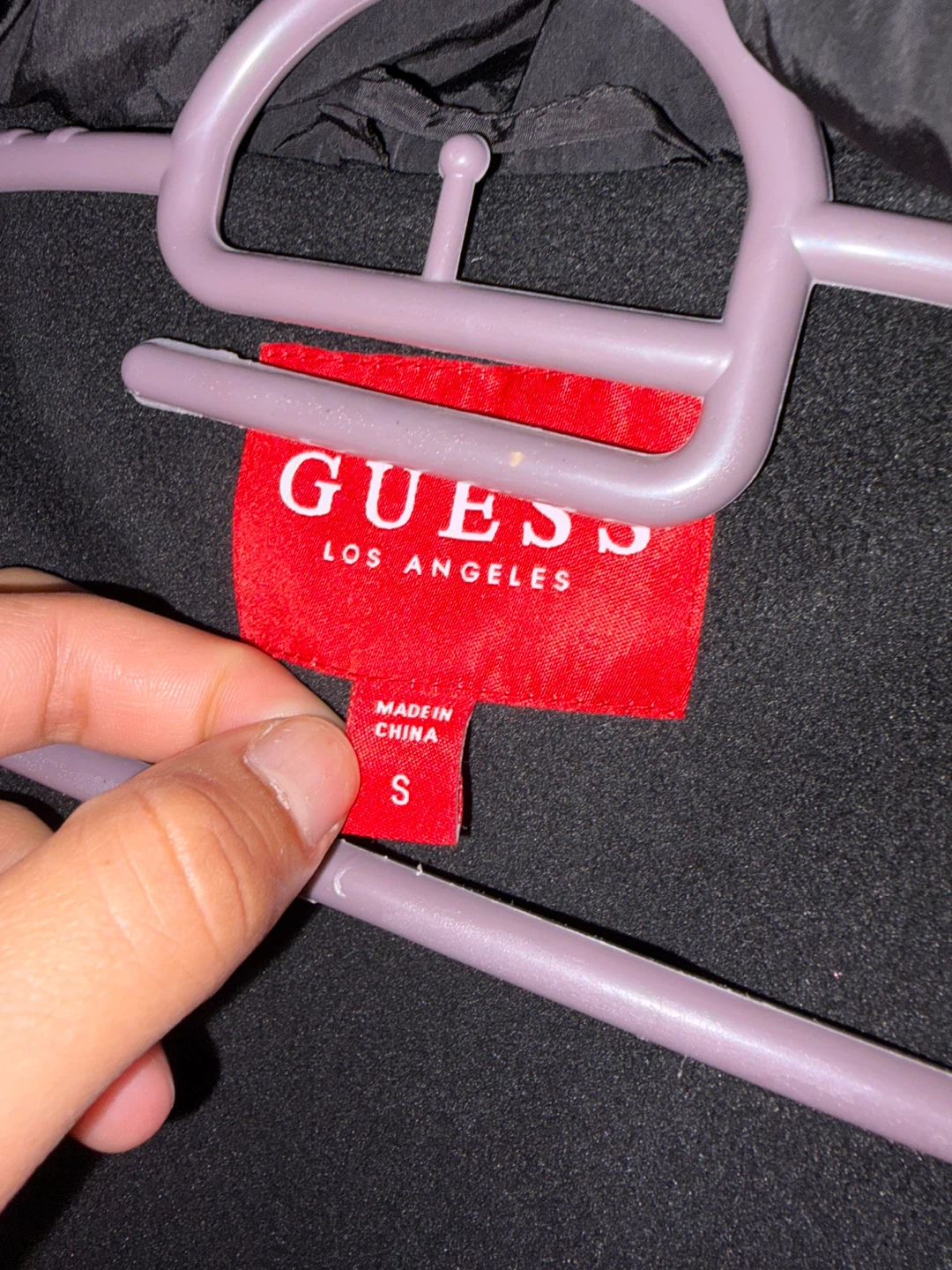 Guess Black Bomber Jacket