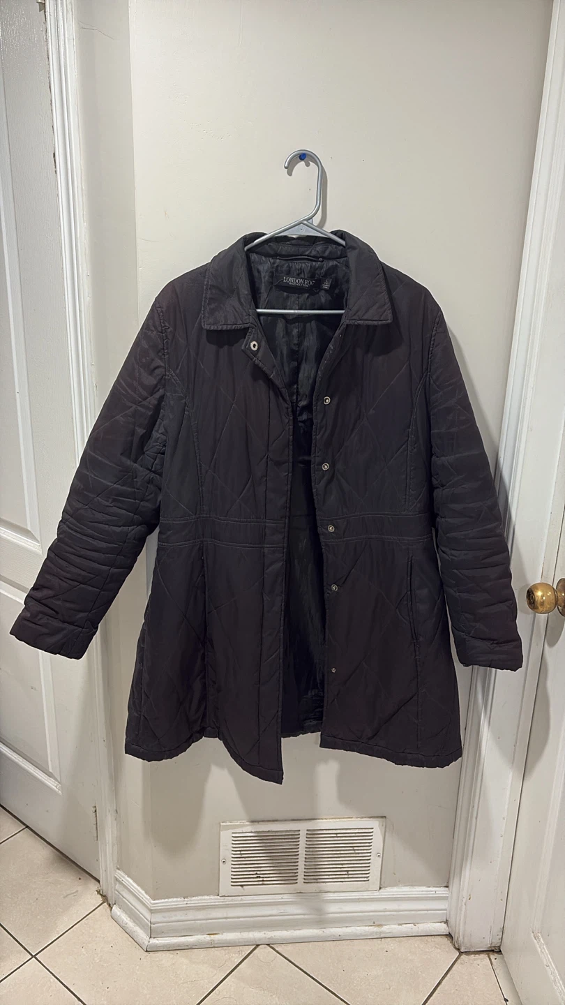 London Fog Quilted Jacket Black