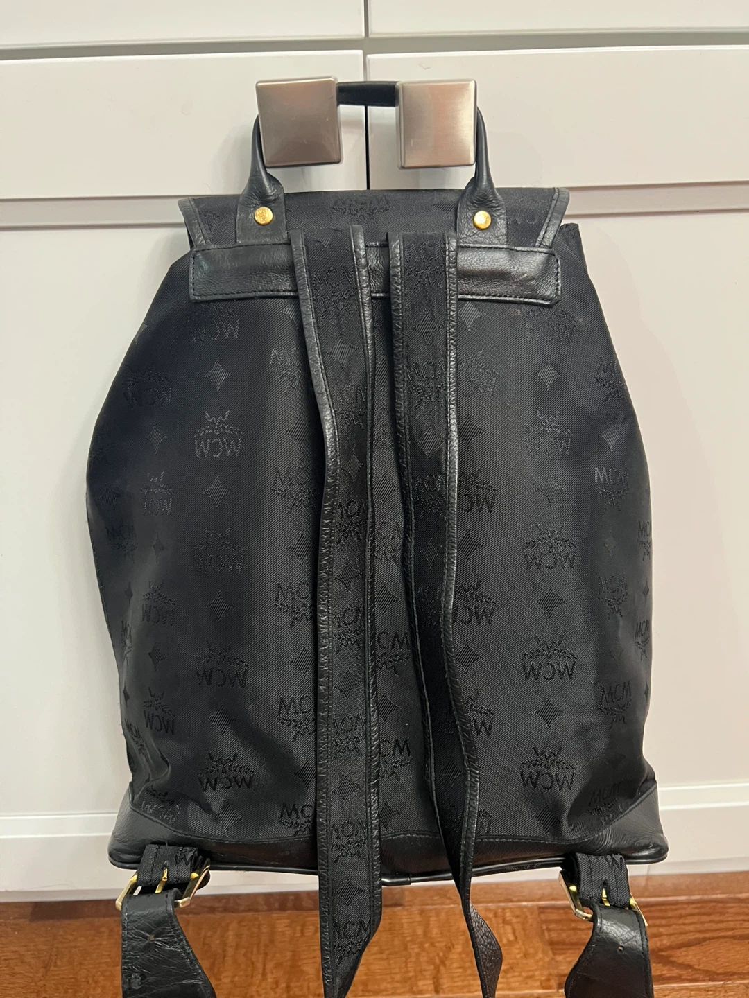 MCM Black Monogram Backpack - photo 2