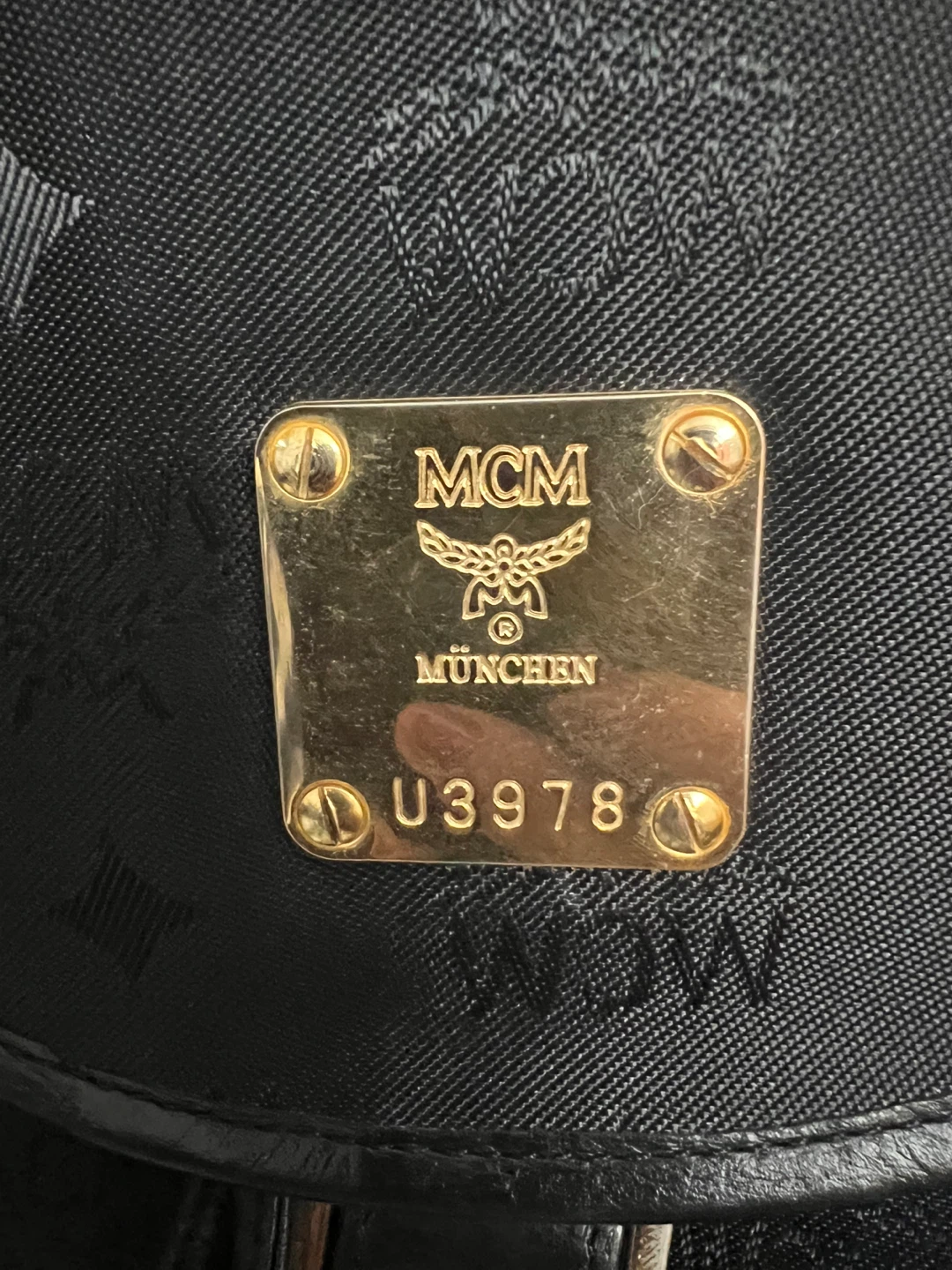 MCM Black Monogram Backpack - photo 3