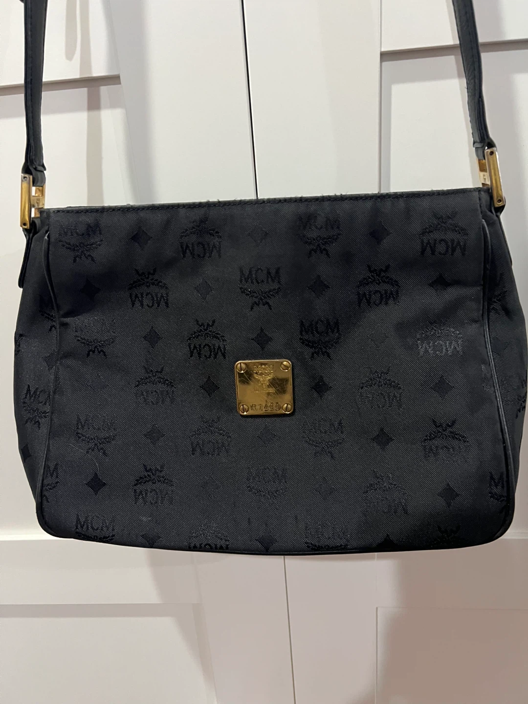 MCM Black Monogram Crossbody Bag - photo 2
