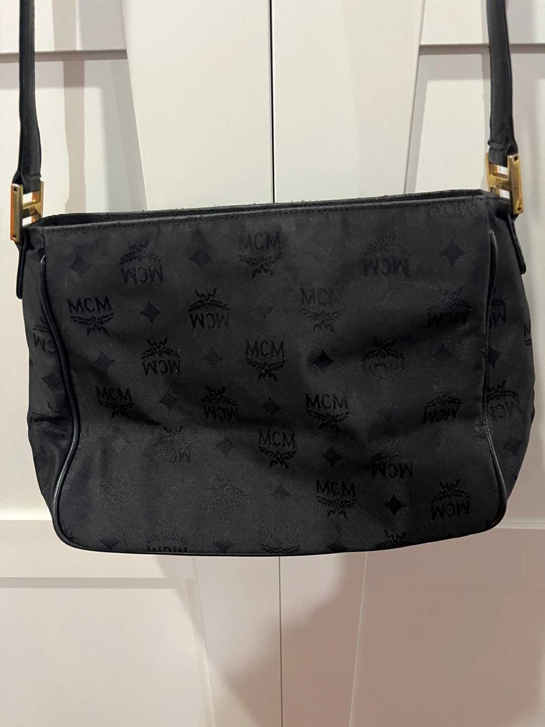 MCM Black Monogram Crossbody Bag - photo 3