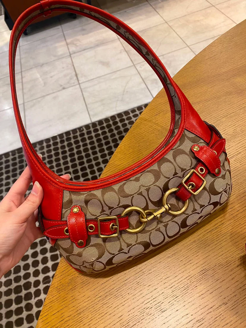 Coach Signature Belted Ergo Shoulder Bag