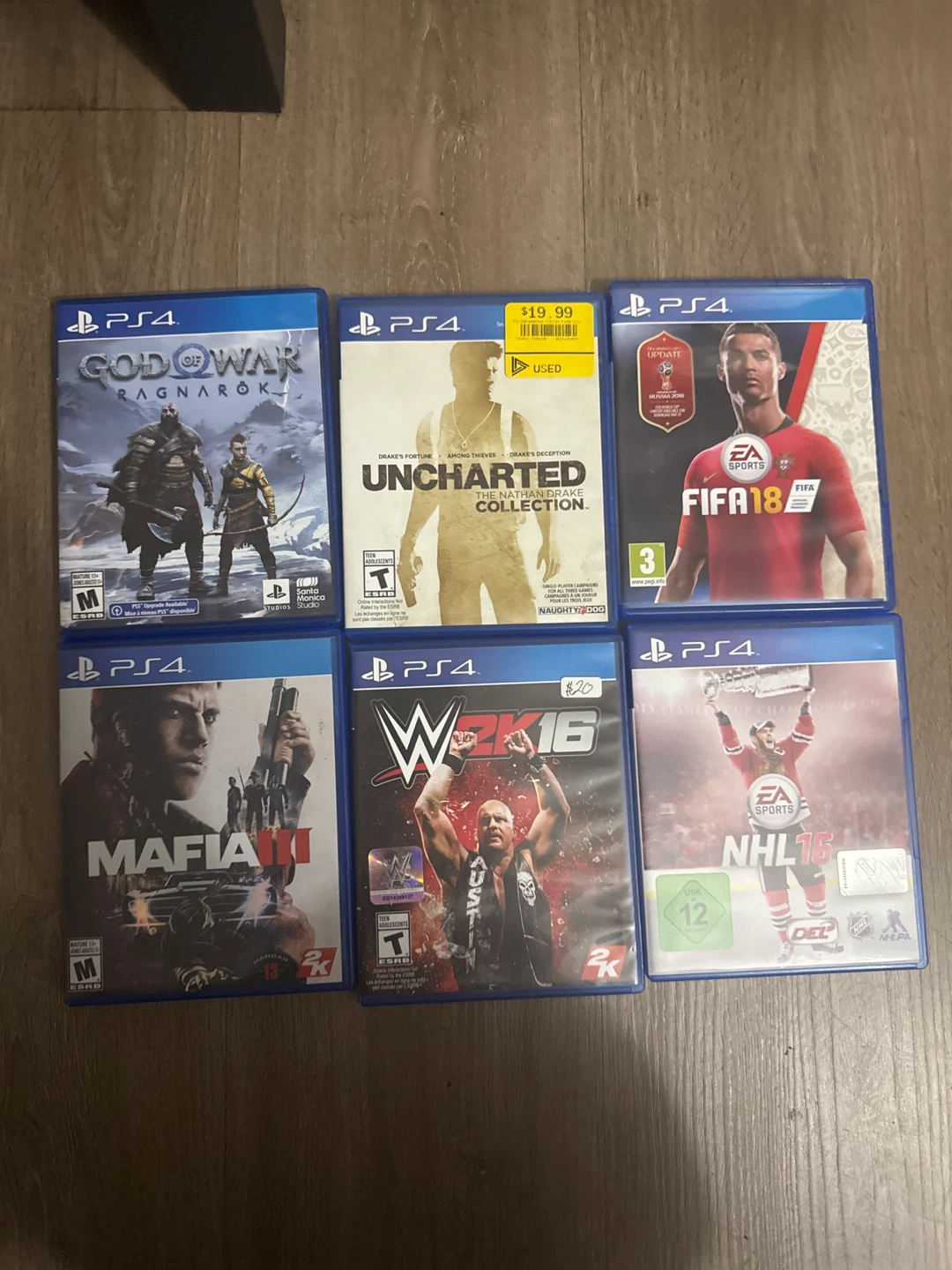 Set of 6 PlayStation 4 Games