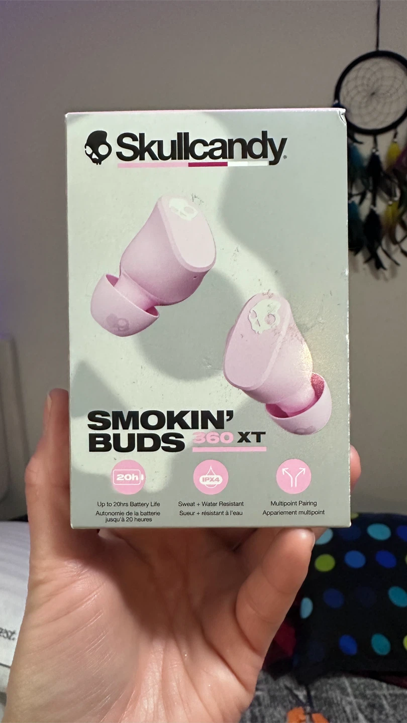 Skullcandy Smokin’ Buds XT Wireless Earbuds – Pink – New
