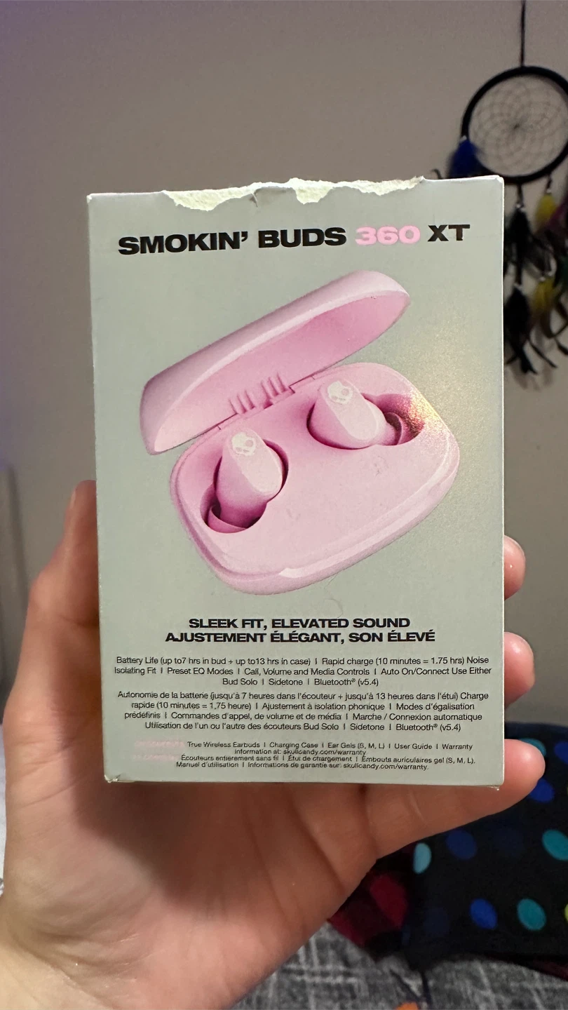 Skullcandy Smokin’ Buds XT Wireless Earbuds – Pink – New - photo 2