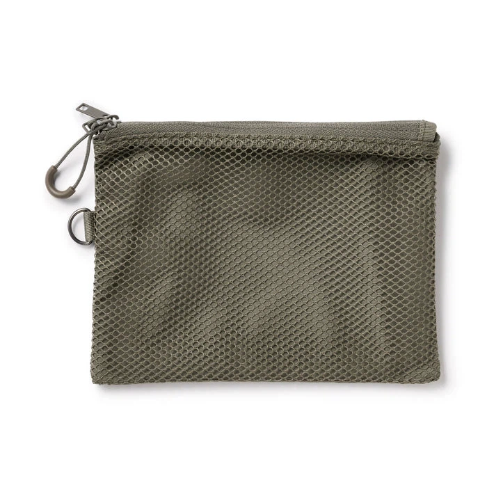 MUJI Polyester Two Zipper Case_Medium_Color: Khaki_NWT