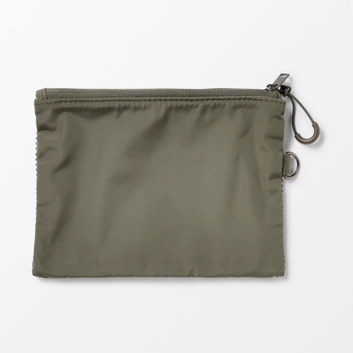 MUJI Polyester Two Zipper Case_Medium_Color: Khaki_NWT - photo 3
