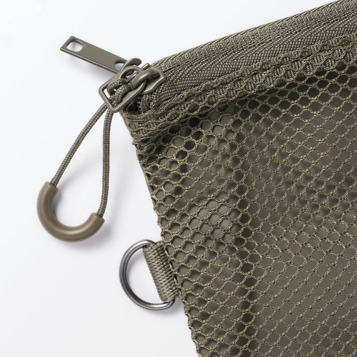 MUJI Polyester Two Zipper Case_Medium_Color: Khaki_NWT - photo 4