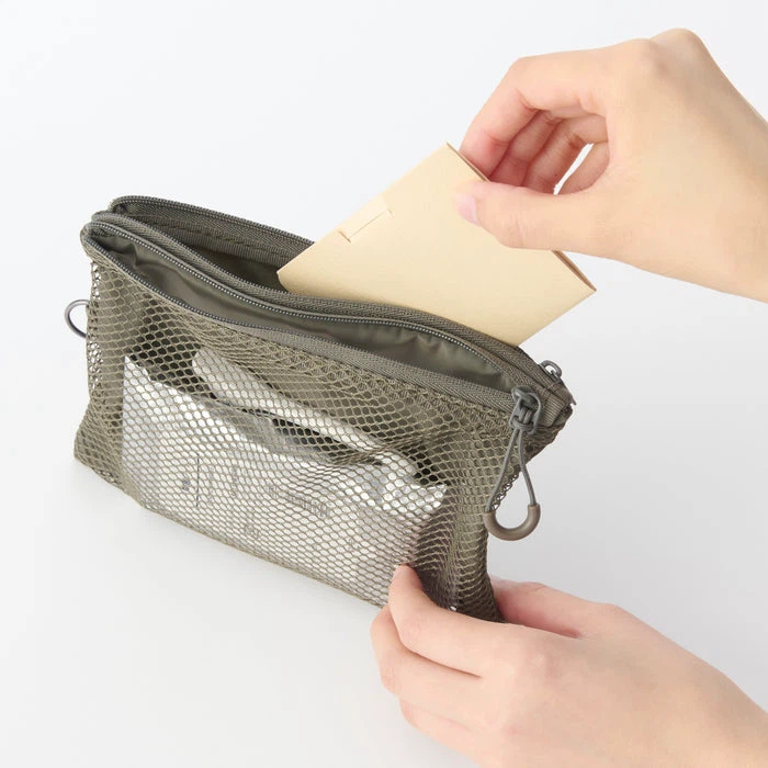 MUJI Polyester Two Zipper Case_Medium_Color: Khaki_NWT - photo 5