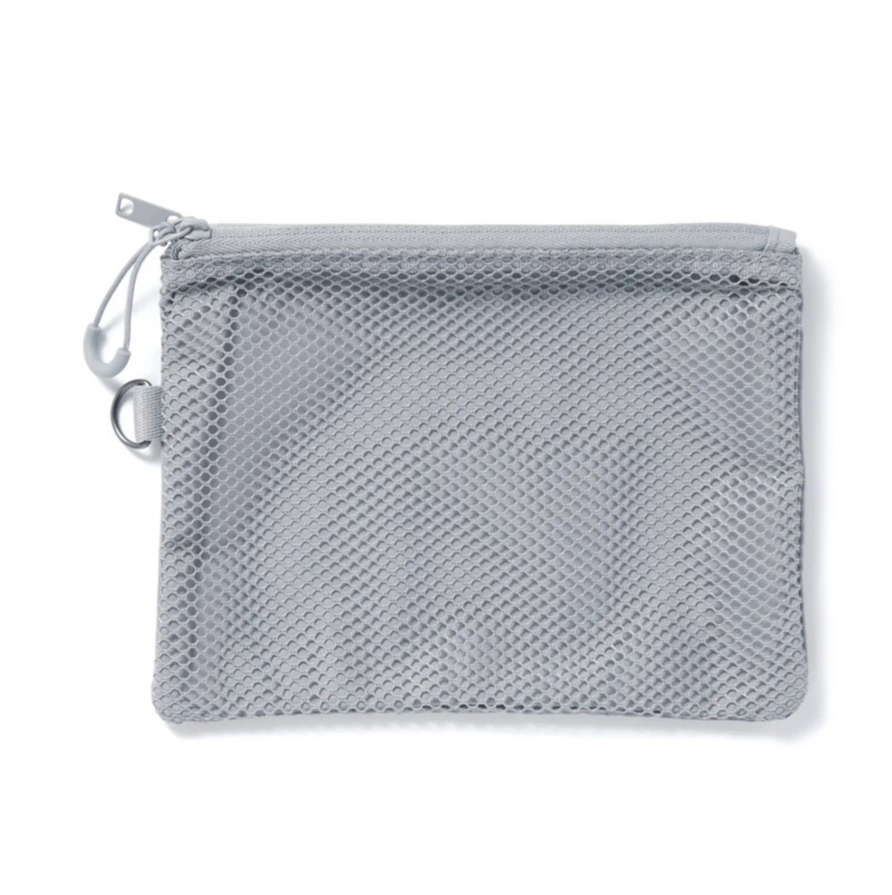 MUJI Polyester Two Zipper Case_Medium_Gray_NWT
