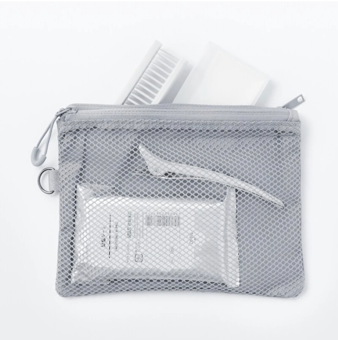 MUJI Polyester Two Zipper Case_Medium_Gray_NWT - photo 5