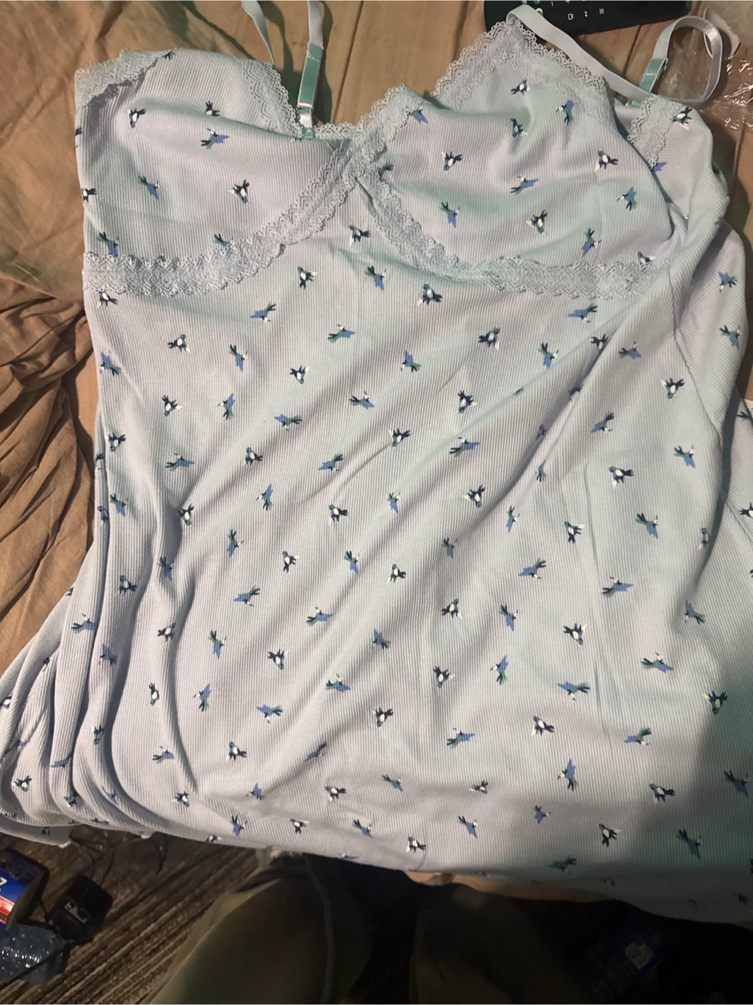 La Vie en Rose Bird Print Cami Top XL - photo 2