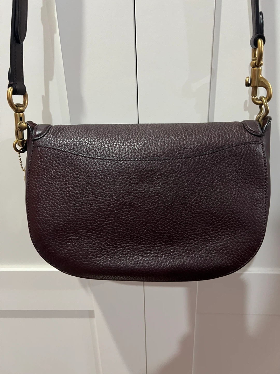 Coach Horse and Carriage Dark Brown Leather Shoulder Bag - photo 3