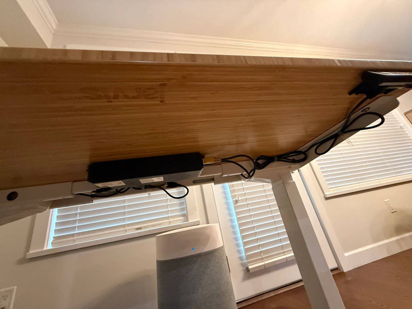 Fully Electric Standing Desk – Bamboo Top – $300 - photo 3