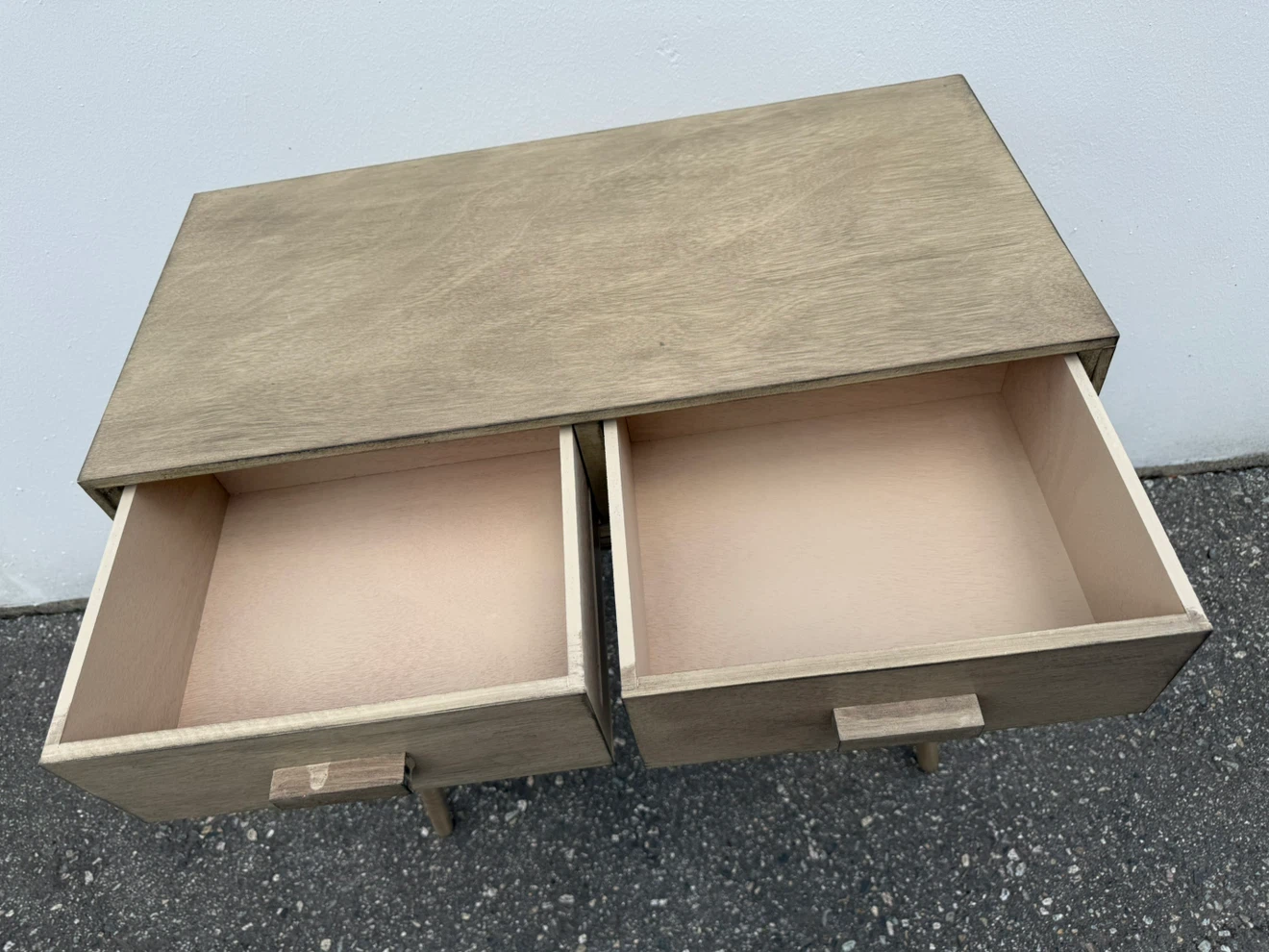 Mid-Century Style Wooden 2-Drawer Console Table – $100 - photo 2