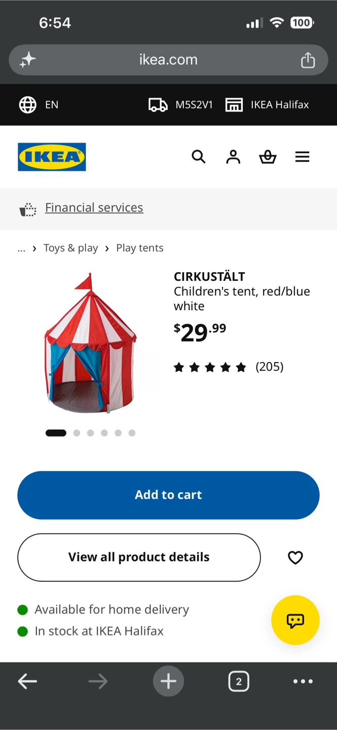 IKEA Cirkustält Children's Tent - photo 2