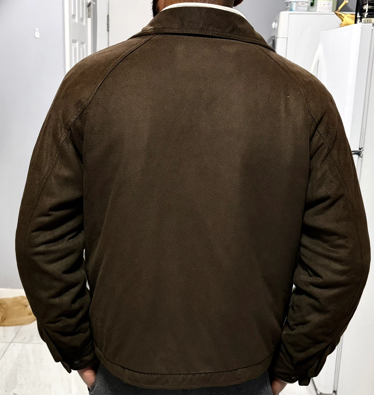 Claiborne Micro Suede Jacket Brown - photo 2