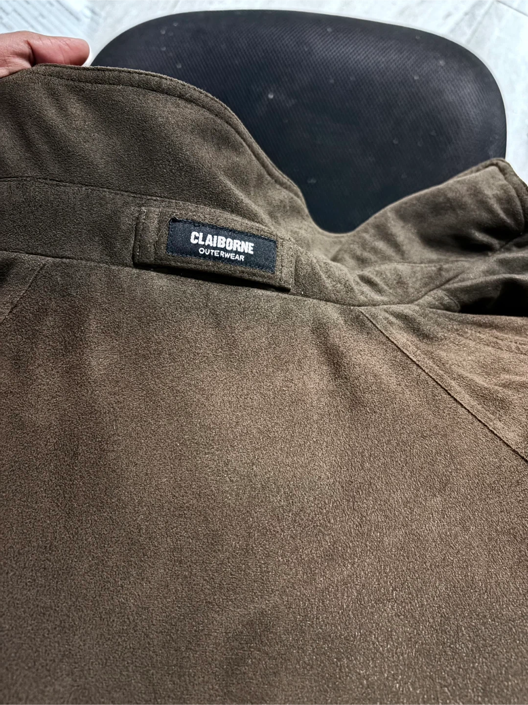 Claiborne Micro Suede Jacket Brown - photo 5