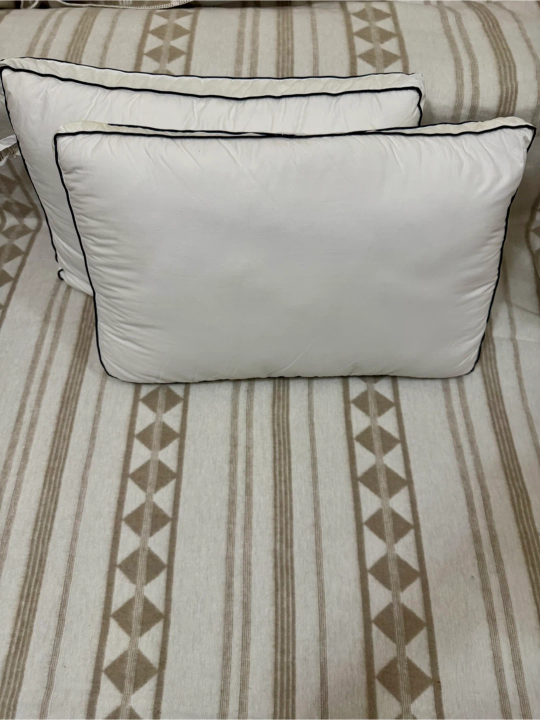 DOWNCOOL Goose Down Bed Pillows Queen Size Set of 2 - photo 2