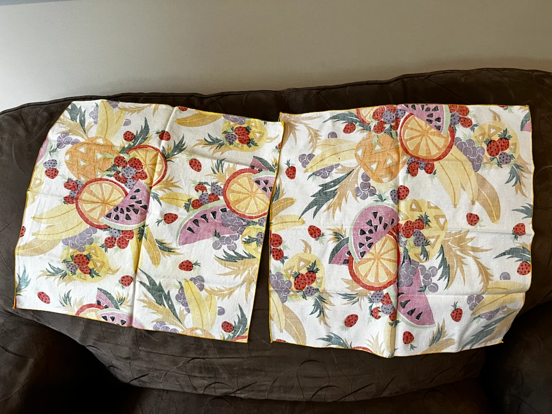 Two Fruit Print Placemats - photo 4