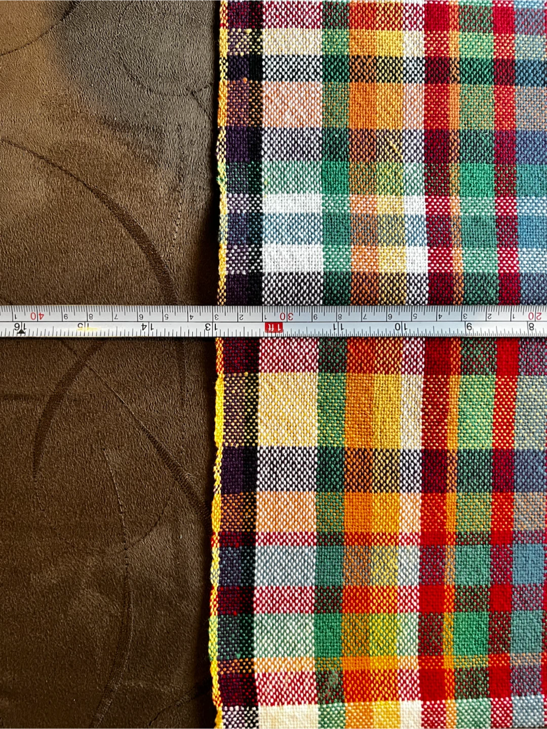 Set of 3 Multi-Coloured Plaid Placemats - photo 2
