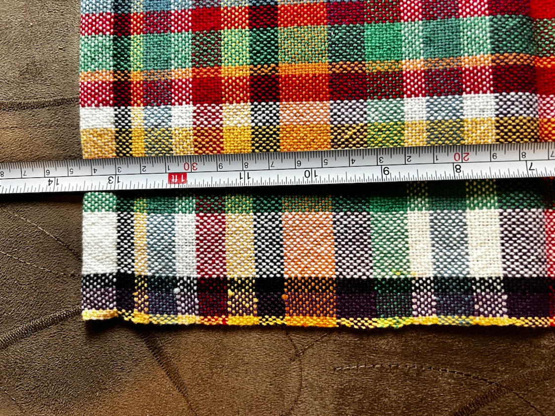 Set of 3 Multi-Coloured Plaid Placemats - photo 3