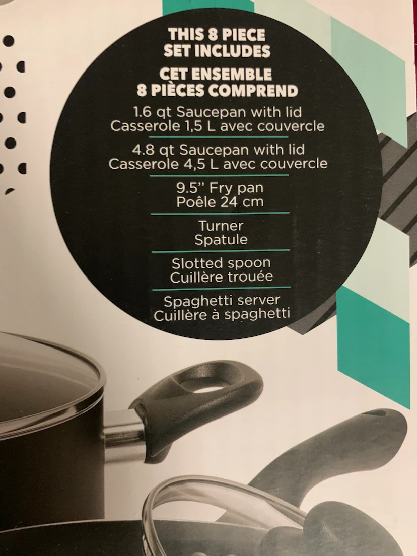 Starbasix 8-Piece Non-Stick Cookware Set - photo 3