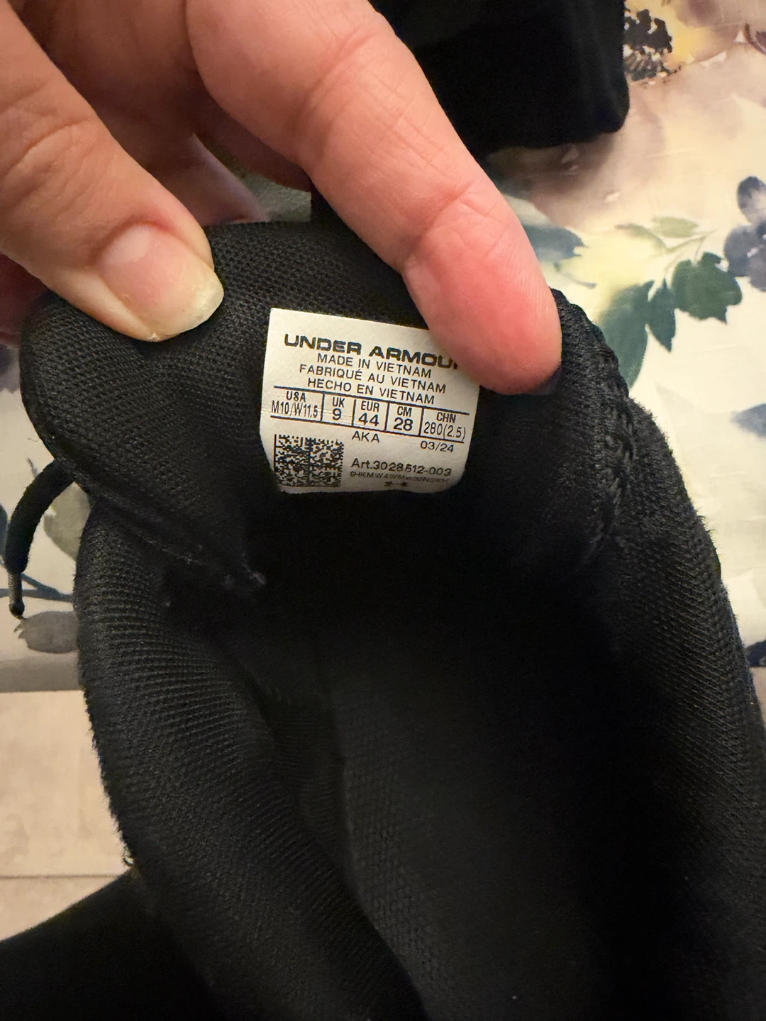 Under Armour Black Basketball Shoes