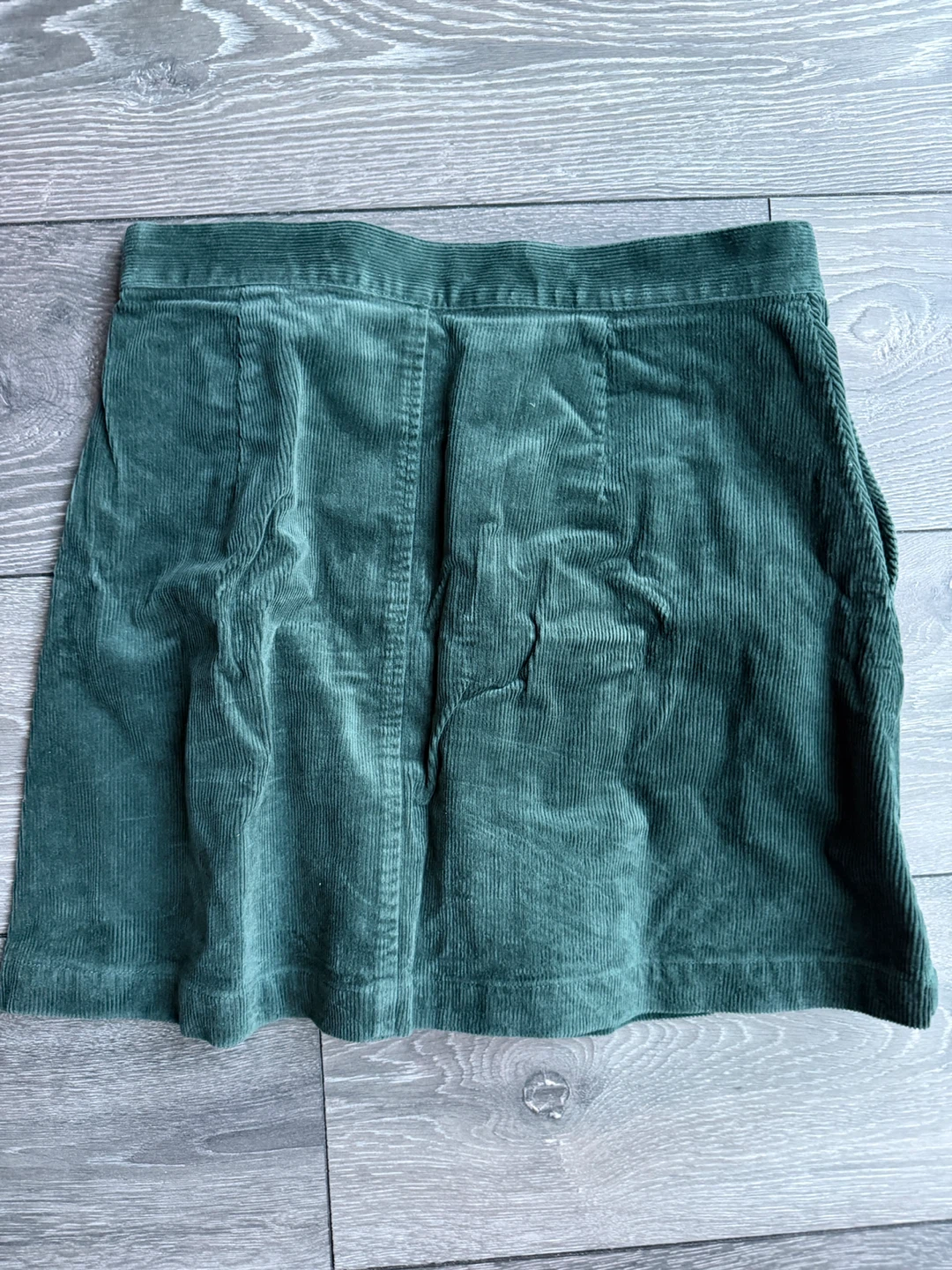 Uniqlo Dark Green Corduroy Skirt - photo 5