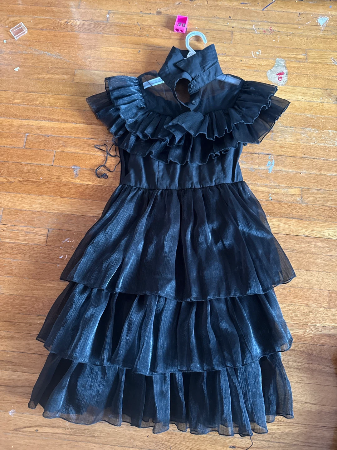Black Ruffled Tiered Dress