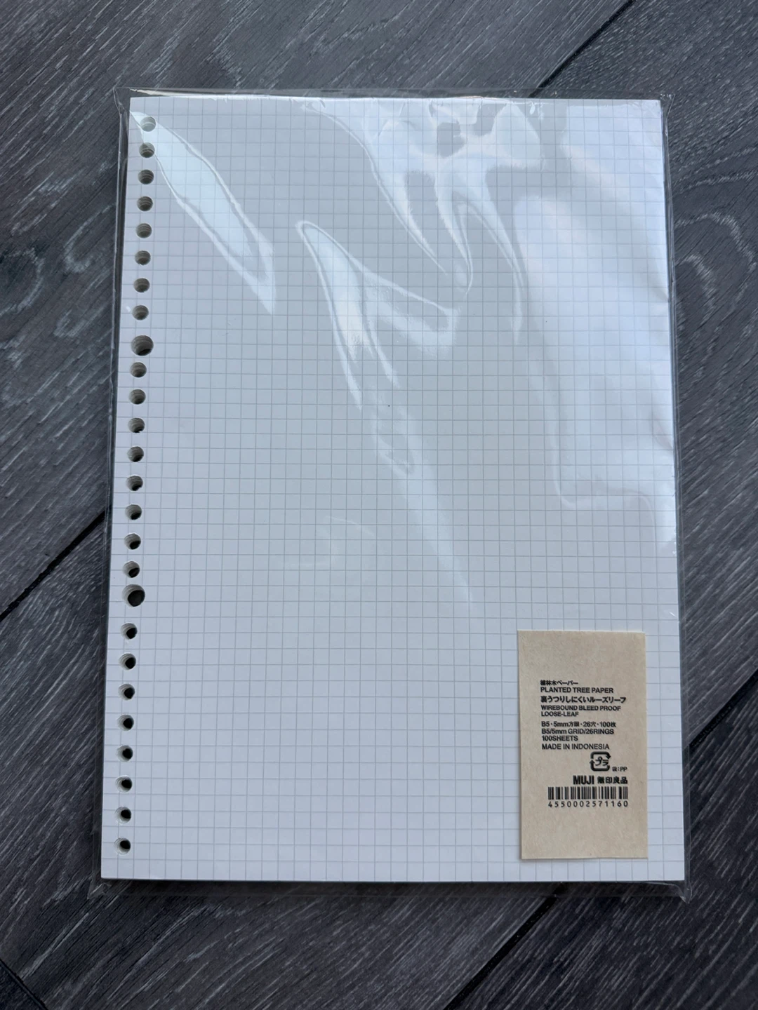 Muji B5 26-Hole Binder and Loose Leaf Paper - photo 3