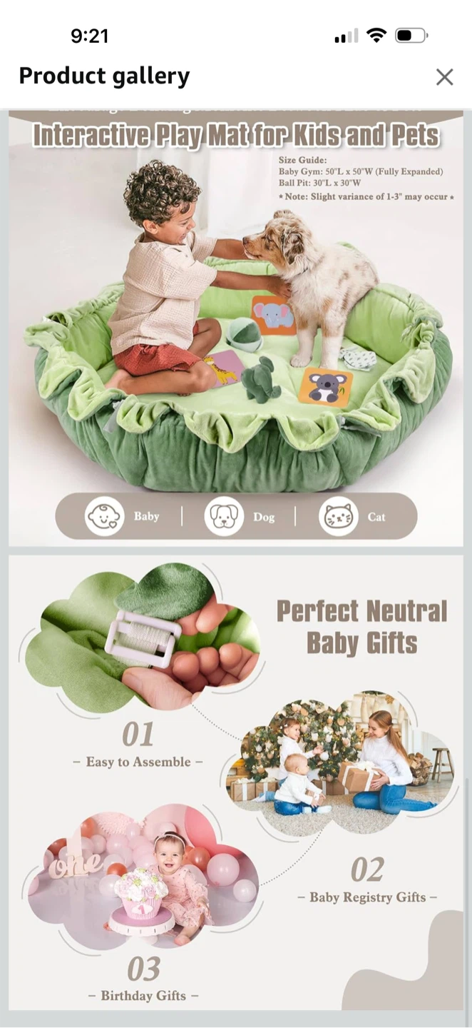 5-in-1 Convertible Baby Gym Play Mat - photo 4