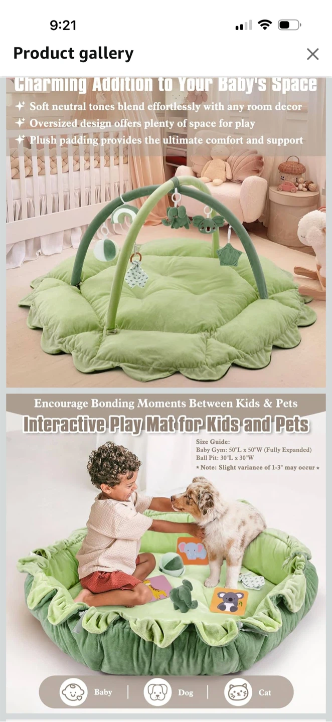 5-in-1 Convertible Baby Gym Play Mat - photo 5