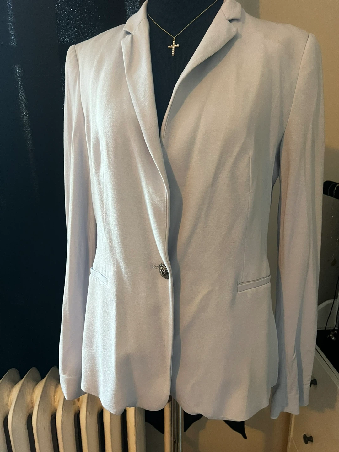 Zara Basic Light Blue Blazer