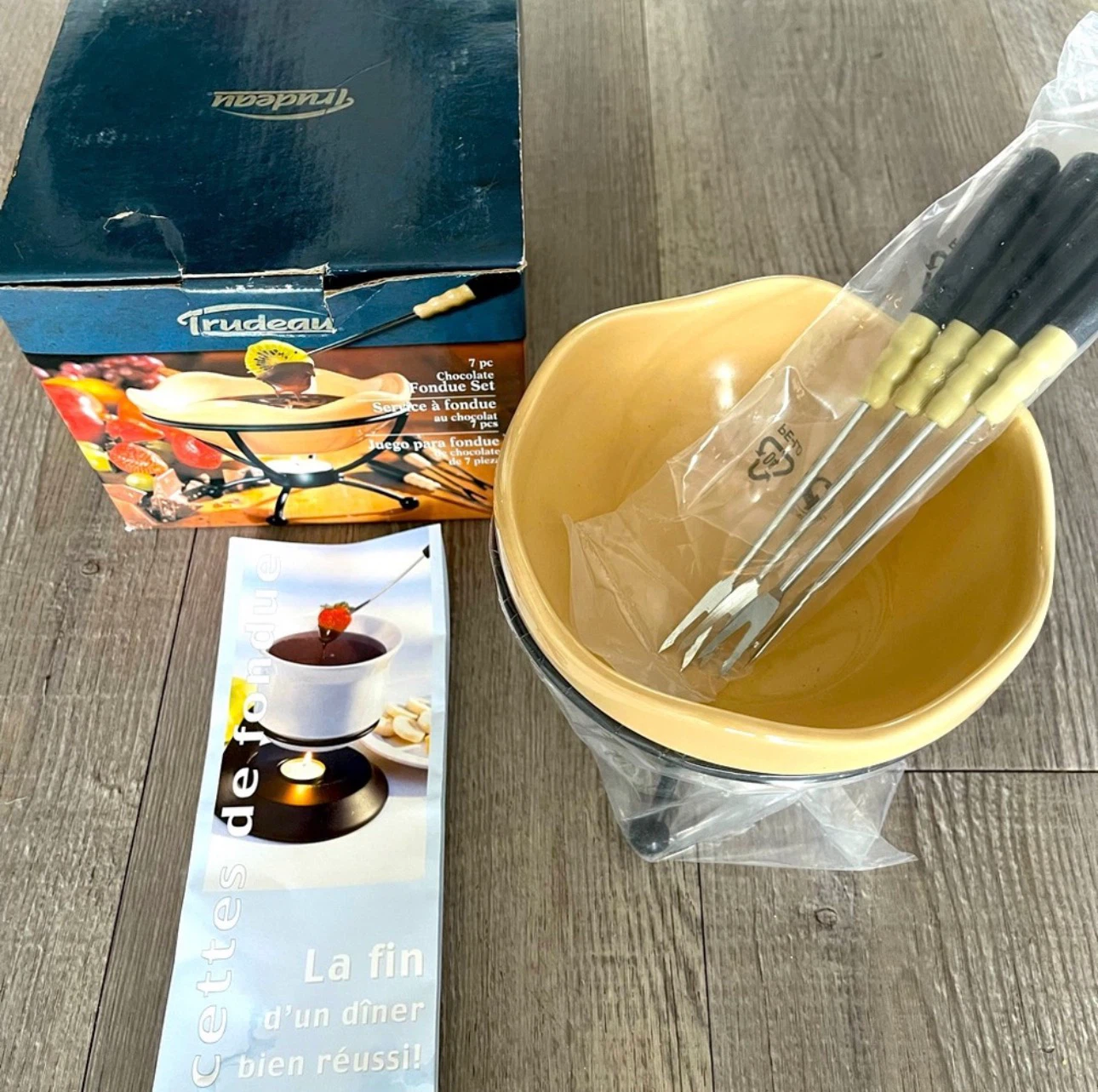 🥣 Trudeau 7-piece chocolate fondue Set_NWT🥣