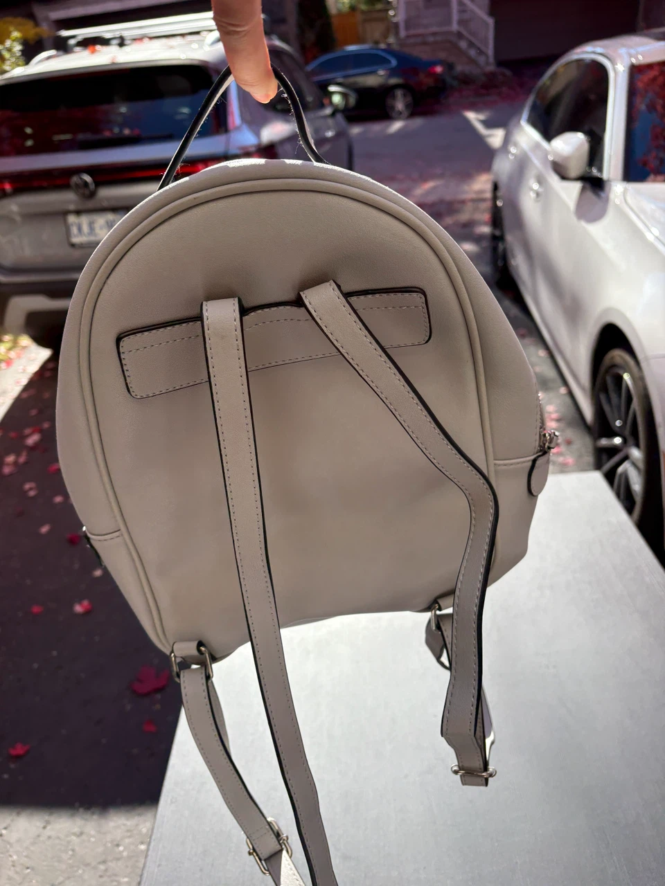 Minimalist Off-White Mini Backpack - photo 2