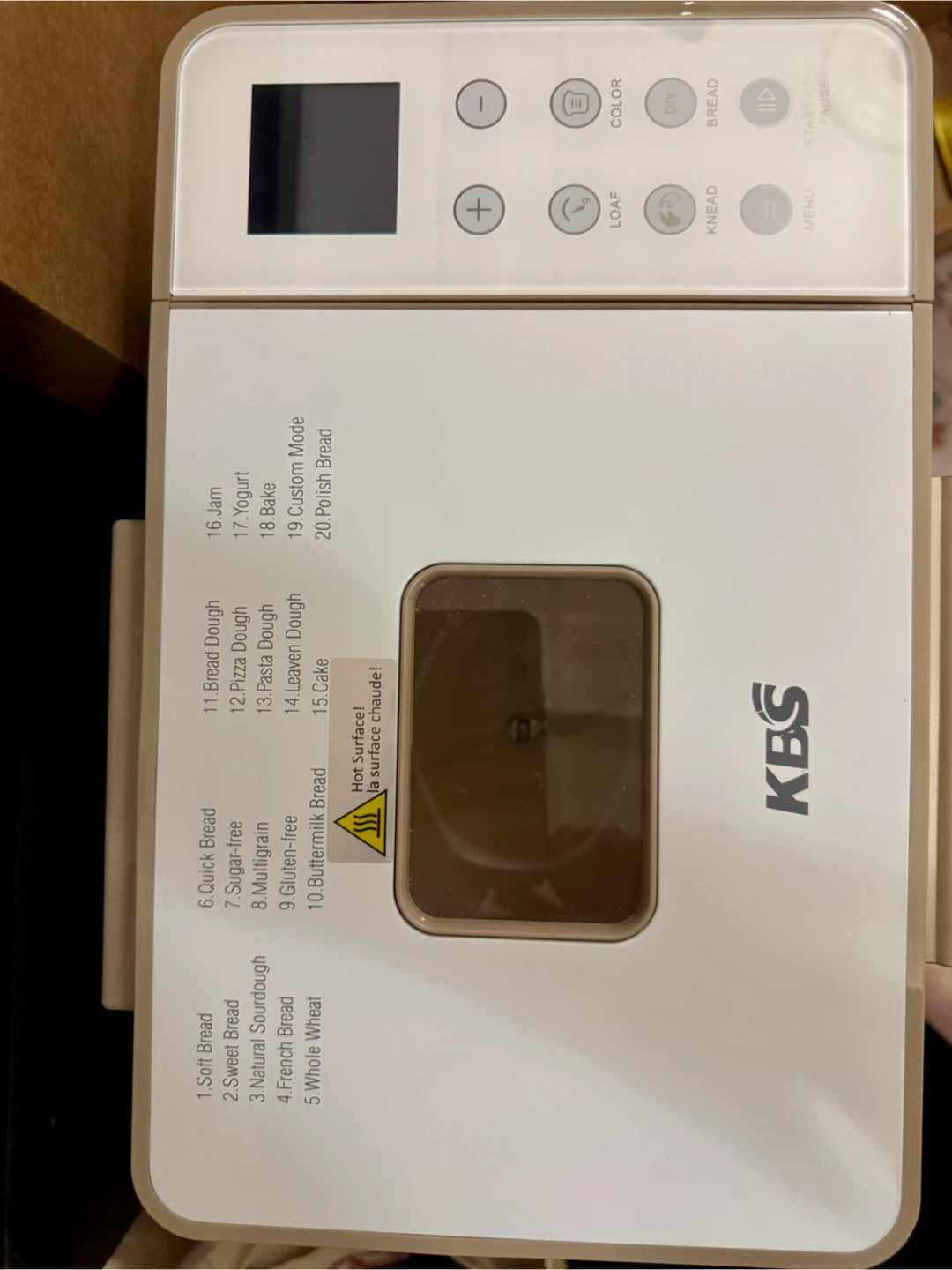 KBS 2.2LB Smart Bread Maker, 20-in-1
