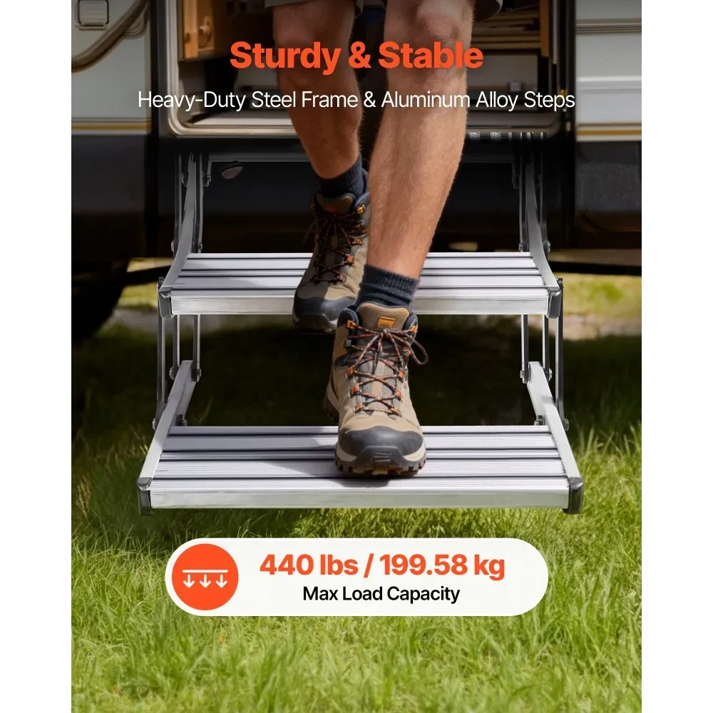 VEVOR RV Steps, 2-Step, 440 lbs Load - Brand new - photo 3