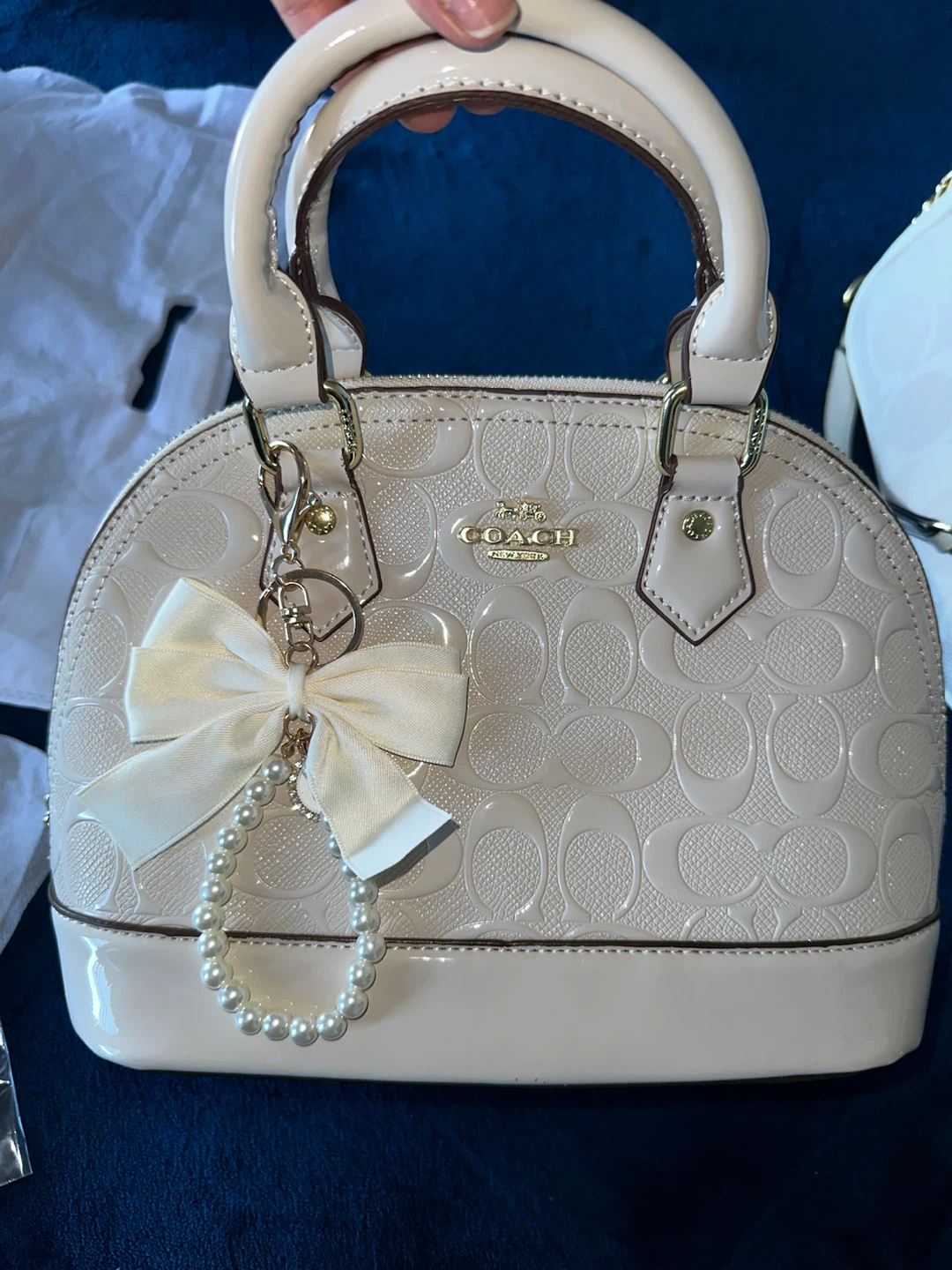 Coach Patent Leather Mini Dome Satchel