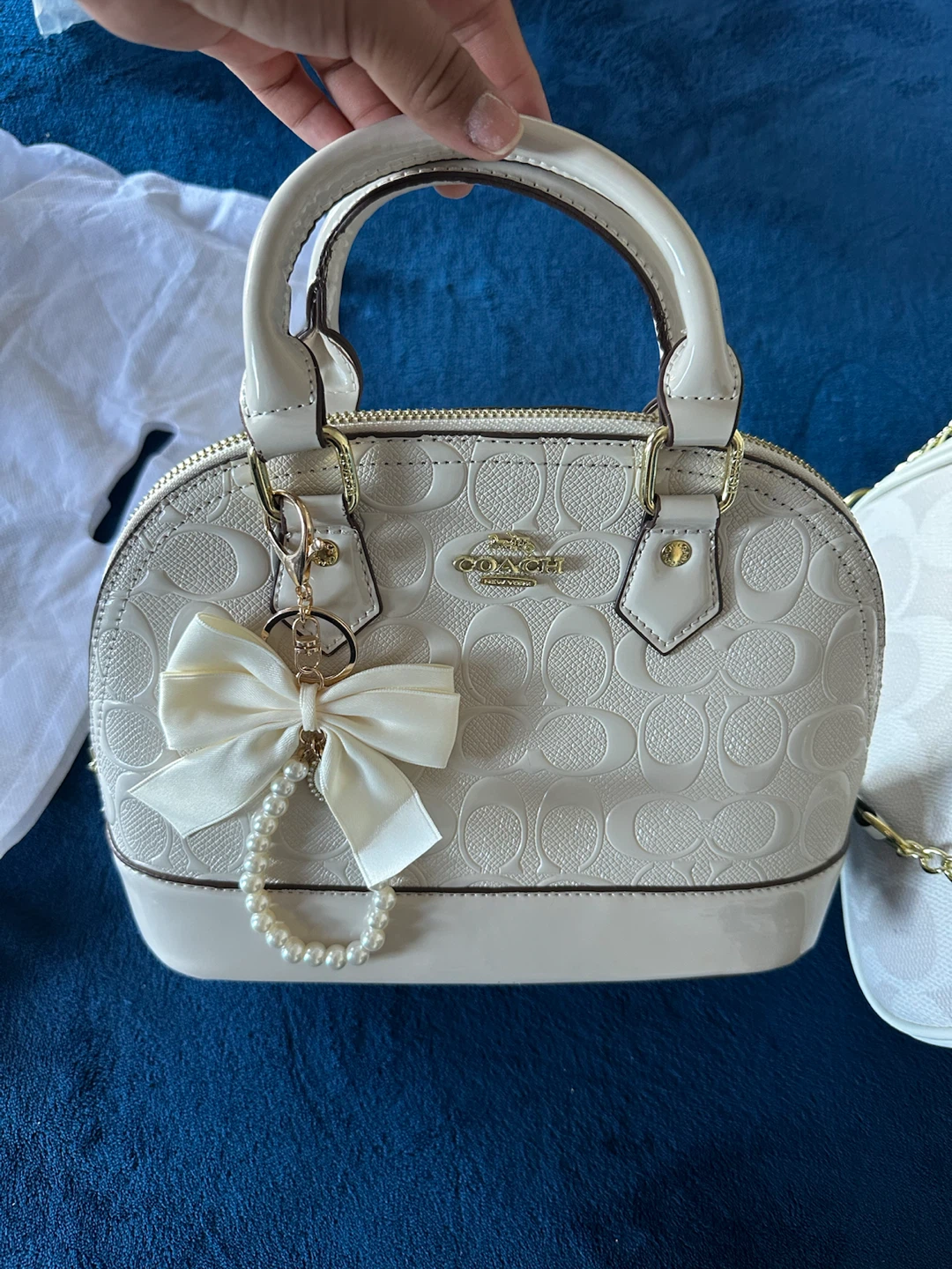 Coach Patent Leather Mini Dome Satchel - photo 2