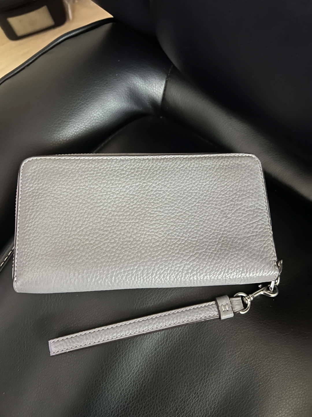 Coach Leather Zip Wallet with Wristlet Strap - photo 2