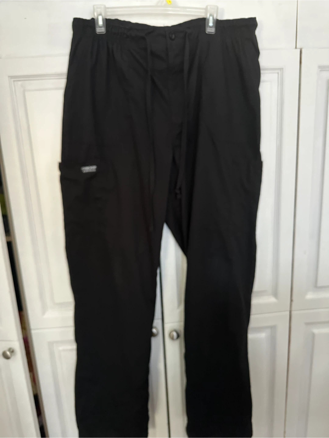 Cherokee Workwear Men's Scrub Pants, Black, XL