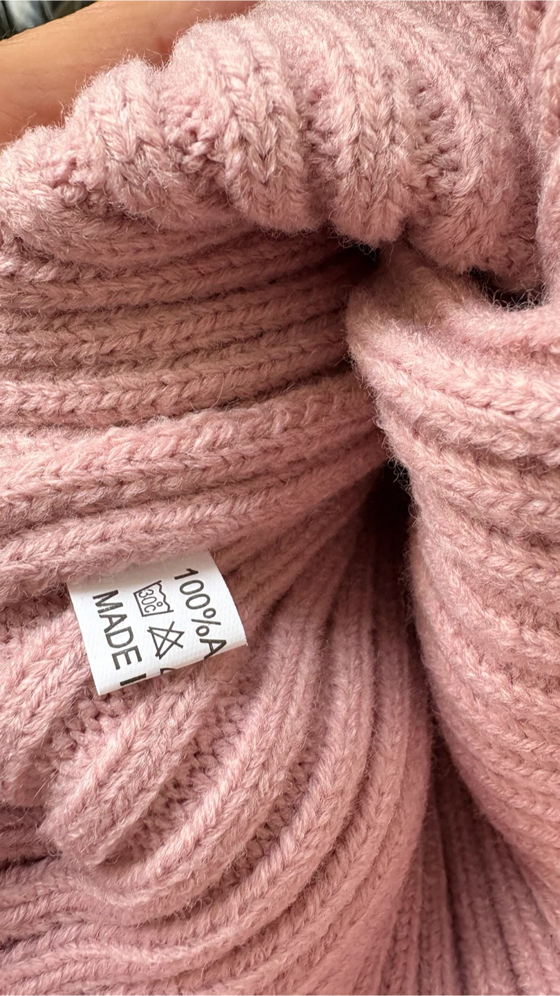 Two Pink Ribbed Beanies - photo 3