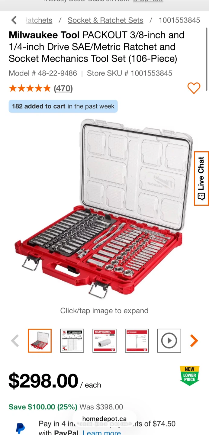 Milwaukee PACKOUT 106-Piece Mechanics Tool Set