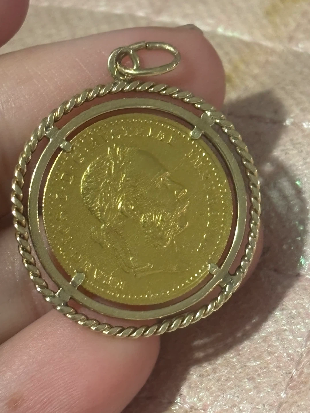 Gold Coin Pendant - photo 2
